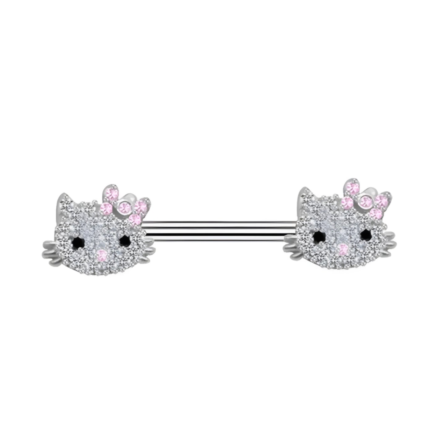 Hello Kitty Nipple Piercing
