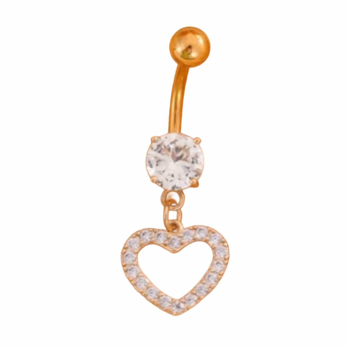 Gold Diamond Heart