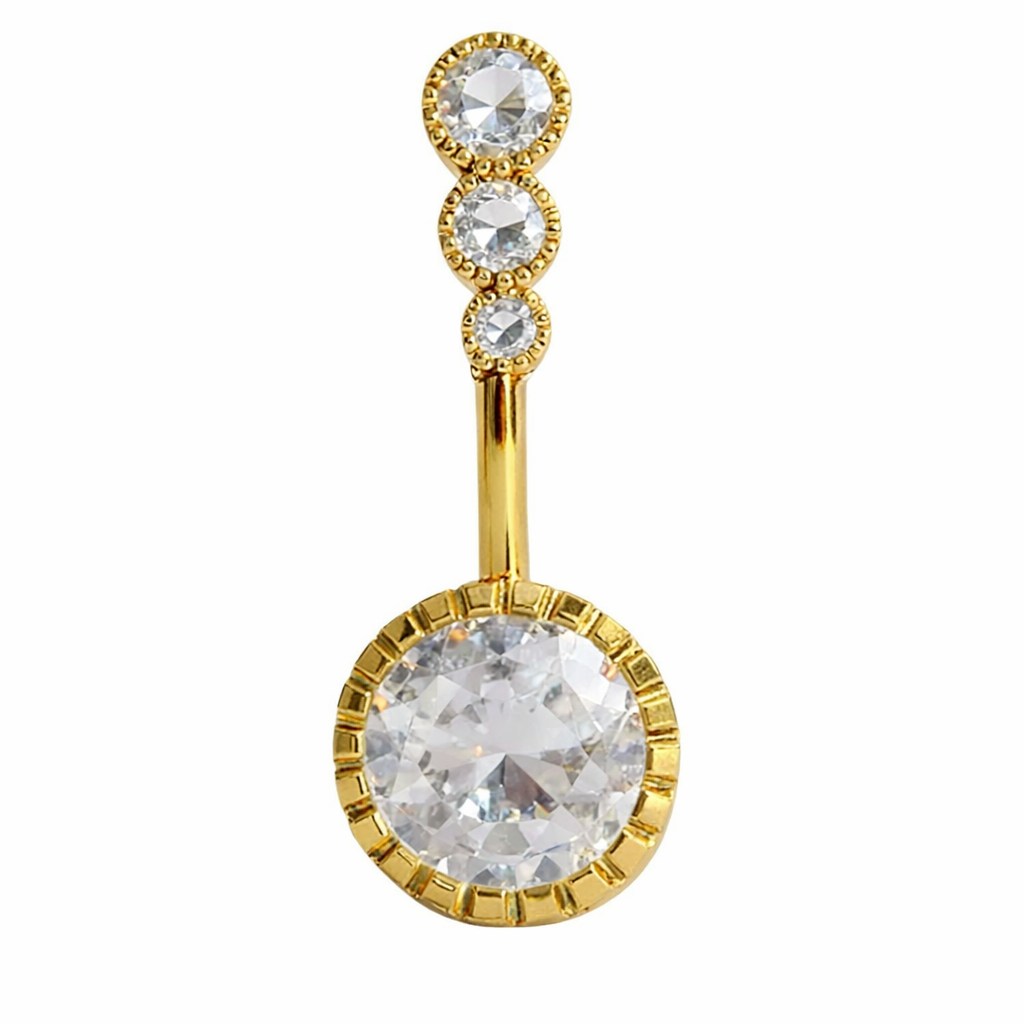 Gold 4 Diamonds Piercing