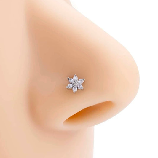 Big Flower Nose Piercing