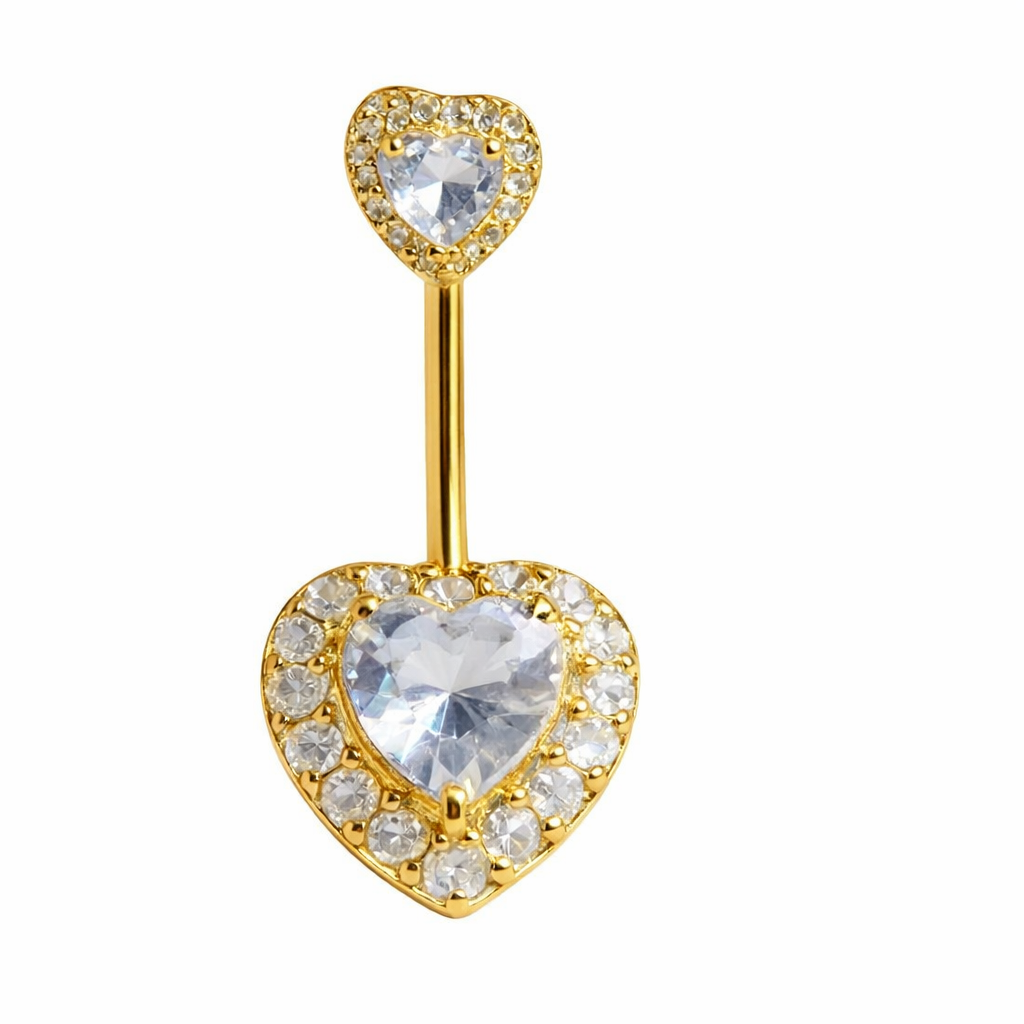 Gold Big Silver Heart